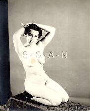 Original Vintage 1940s-60s Nude (8 x 10) RP- Detroit- Artistic- Leans Backwards picture