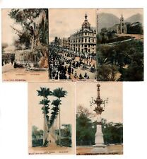 10 VINTAGE BRAZIL POSTCARDS, RIO DE JANEIRO, CIRCA 1900 picture