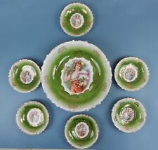 PM Moschendorf Royal Bavaria Portrait Bowls Porcelain Bowl and 6 Berry Bowls Set picture