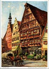 Vintage Dinkelsbuhl Hotel Deutsches Haus (German House) Postcard picture