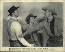 1951 Press Photo Randolph Scott & other stars of 