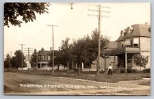 Residential Section West Main Street New Haven Michigan 1912 Flower Photo RPPC picture