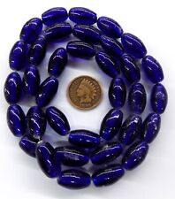 30 Early Dutch European Cobalt Antique African Trade Bead style TT764N READ picture