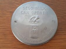 Vintage SEGO Evaporated Milk Punch Lid Can Opener Aluminum Metal 3in picture