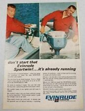 1966 Print Ad Evinrude Sportwin Outboard Motors Milwaukee,WI picture