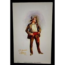 Charles Marion Russell Postcard Vintage Self Portrait Western Cowboy Art picture