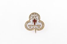 1898 Knights Templar Pin Pittsburgh 27th Conclave Commandery 58 Bradford PA picture