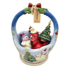 Jim Shore 5 Piece Merry Seasons Of Surprises Basket w 4 Ornaments 6009603 MIB picture
