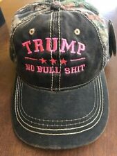TRUMP NO BULLSHIT Mossy Oak  Camo Donald Trump Cap Pink Embroidery 2024 picture