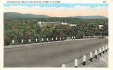 c1920s Approaching French King Bridge  Greenfield MA P527 picture