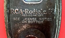 Vintage 1920’s RCA Radiola 18 Face Plate Set Receiver Tube Radio  picture
