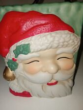 Vintage Santa Clause Ceramic Gift Bag 6x5x3 picture