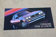 Vintage GM Chevrolet Dealer Promo Showroom Poster Sign Cavalier type 10 coupe picture
