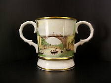 Large 1979 Coalport Limited Edition Iron Bridge England Loving Cup Mug picture