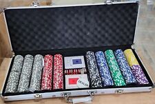500 Count the Ultimate Poker Set,14 Gram Clay Composite Chips with Aluminum Case picture