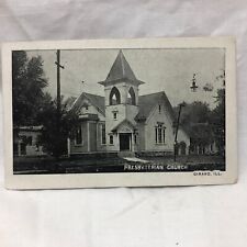 Vintage Girard Illinois Postcard Presbyterian Church 1914 picture