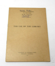 University of California Berkeley 1921 Use of the Library Booklet Syllabus Serie picture