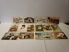 Lot Of 14 Vintage Antique Postcards 1907-1909 U.S. Used Cards picture