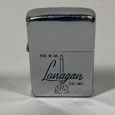 Vintage 50s 1959 Chrome Zippo Lighter W.M. Lanagan Co. Branding MCM picture