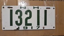 1917 New Hampshire porcelain license plate #13211 Ford Chevy Mopar Decor  picture