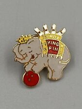 Vintage WWBA Elephant King Bowling Lapel Pin Brooch picture