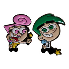 Fairly OddParents Cosmo & Wanda Enamel Pin Lapel Purse Hat Pinback Cartoon New picture