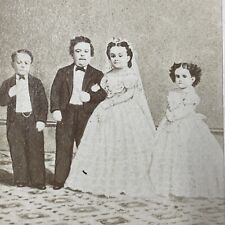 Antique 1863 Tom Thumb's Wedding Circus Performer Photo CDV Card V2230 picture