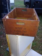 Antique LG Primitive Dovetailed General Store Crate St Patty Day Milwaukie Or picture