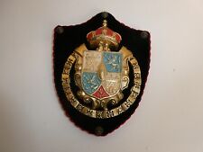 VTG Medieval Coat of Arms Plaque Crest Wall Hanging Toledo Spain 7 3/4