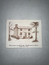 Old Courthouse Russell County Virginia Folded Card 1799 - 1818 Vintage Ephemera picture