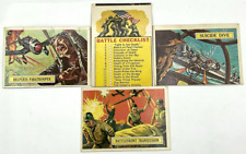 1965 Topps Battle Cards Checklist 66 Paratrooper 36 Dive 23 Battlefront 31 WWII picture