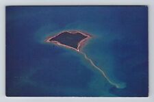 Whiskey Island MI-Michigan, Airview the Island, Vintage Postcard picture