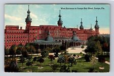 Tampa FL-Florida, West Entrance to Tampa Bay Hotel, Vintage c1910 Postcard picture