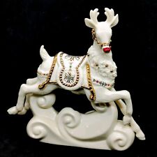 LENOX DASH AWAY ALL RUDOLPH THE RED NOSED REINDEER FIGURINE 2002 HTF RARE picture