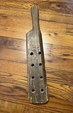 Vtg Old School Lesson Learning Wooden Paddle With Holes Drilled Attitude Adjust picture