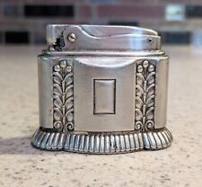 Vintage RONSON DIANA Art Deco Petrol Table Lighter 1949 -1955 Silver Plated picture