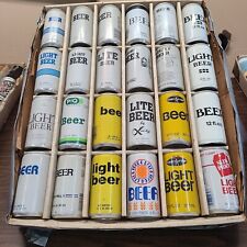 24 different Generic beer can collection tough blue can  Lucky picture