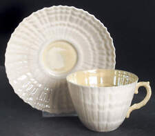 Belleek Pottery  Limpet Yellow Cup & Saucer 5730804 picture