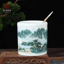 Jingdezhen Landscape Porcelain Pen Holder for Handdrawn Porcelain Pen Holder picture