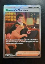 Pokemon GIOVANNI'S CHARISMA 204/165 - S&V 151 ILLUSTRATION RARE ENGLISH - NM/MT picture