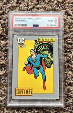 1992 DC Cosmic Cards Superman #16 Golden Age PSA 10 newly graded pop 31 RARE picture