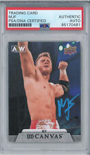MJF Signed Autograph Slabbed AEW 2021 Upper Deck Canvas Card PSA DNA picture