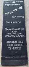 The Rio Motel vintage matchbook cover Oakland California d33 picture