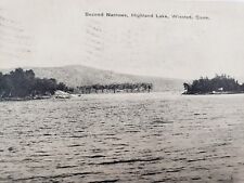 C 1911 Second Narrows Highland Lake Winsted Connecticut DB Postcard  picture