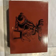 LARGE MOOSE VS Chillin Moose Too Robusto Large Red Empty Wooden Cigar Box Wood picture