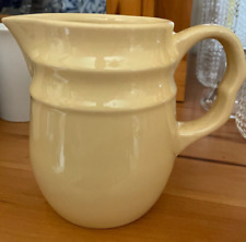 Antique Early Oxford Yellow Pitcher Stoneware Yelloware Cute USA Made LOVELY picture