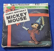 SEALED Gaf J29 Disney's Happy Birthday Mickey Mouse view-master 3 Reels Packet picture