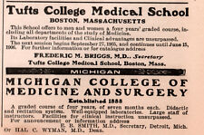 1905 AD TUFTS COLLEGE MEDICAL SCHOOL BRIGGS MD MICHIGAN MEDICINE SURGERY  picture