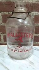 Rare McAllister’s Dairy Farms    Gallon Glass Milk Bottle    Warren OH Ice Cream picture