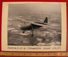 VINTAGE PHOTOGRAPH FAIRCHILD UC-61 FORWARDER USAAF MILITARY AIRPLANE AIRCRAFT  picture